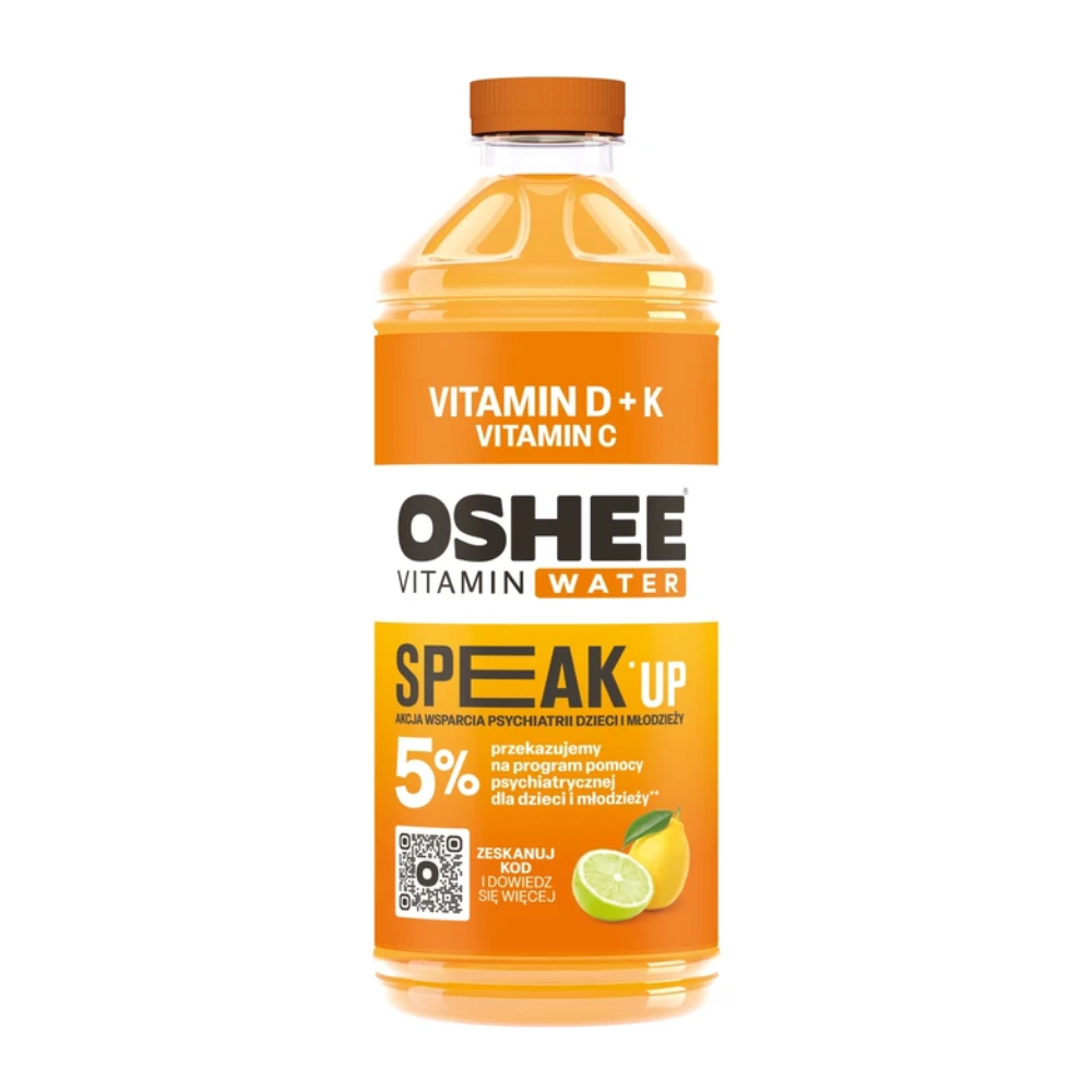 Napój OSHEE Vitamin Water Witaminy D+K Speak UP 1100 ml