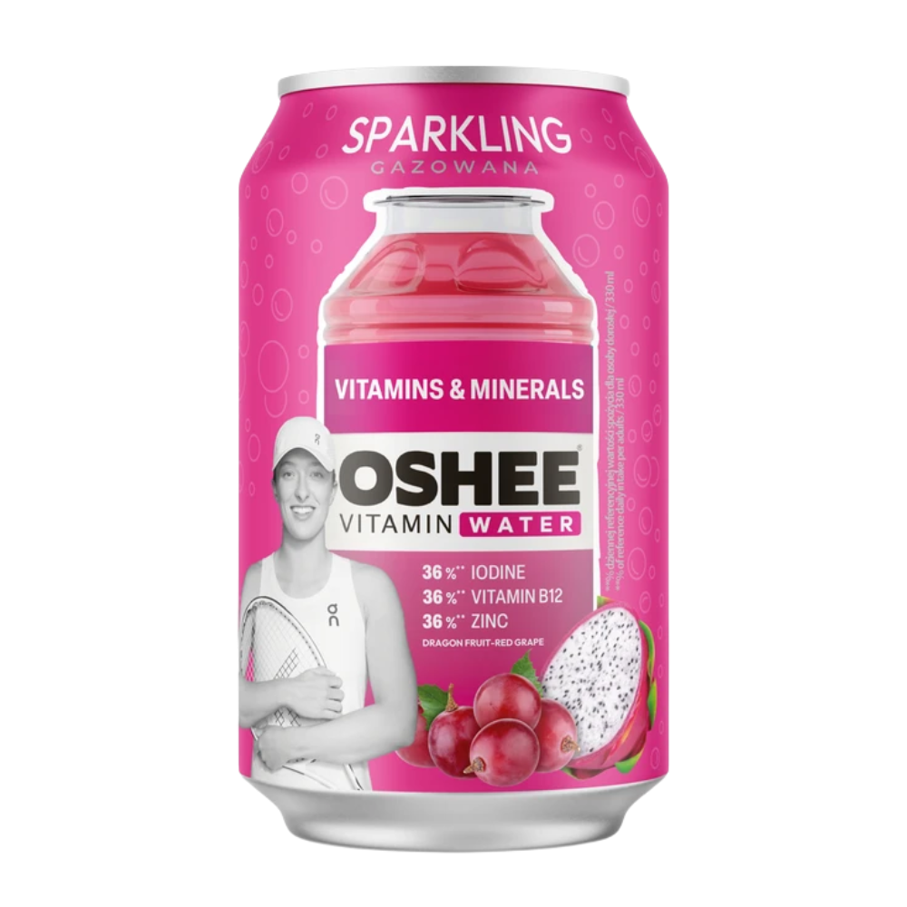 Napój OSHEE Vitamin Water Sparkling Witaminy i Mineraly 330ml puszka