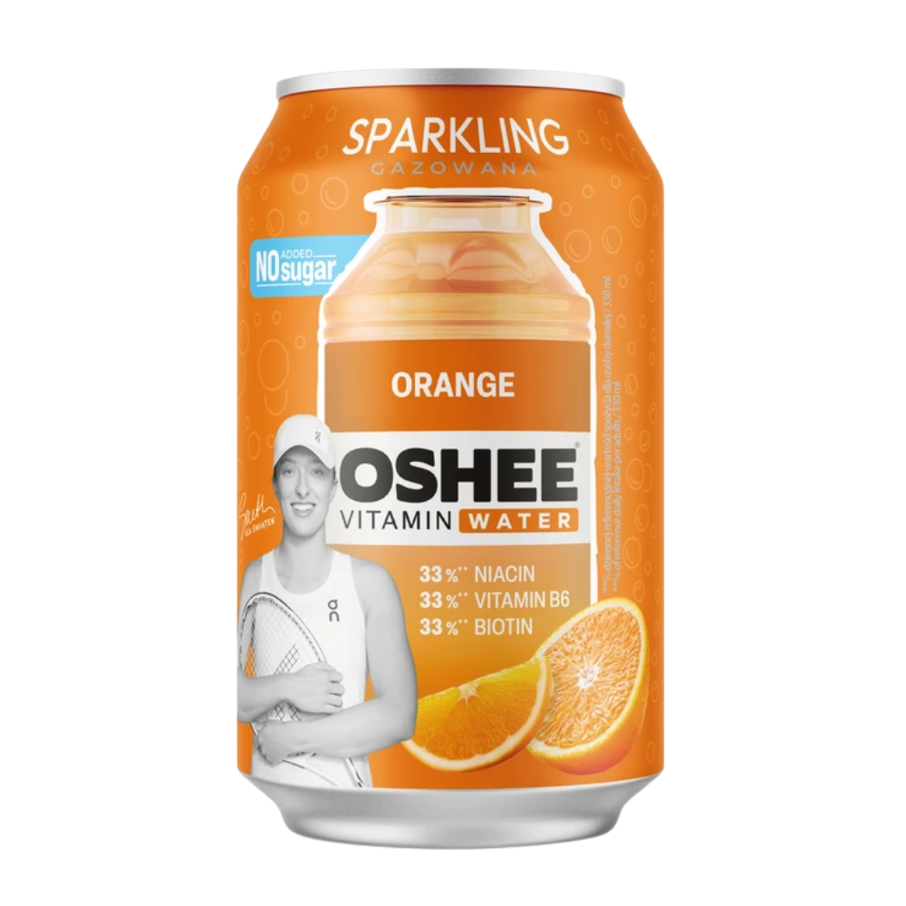 Napój OSHEE Vitamin Water Sparkling Orange 330ml puszka