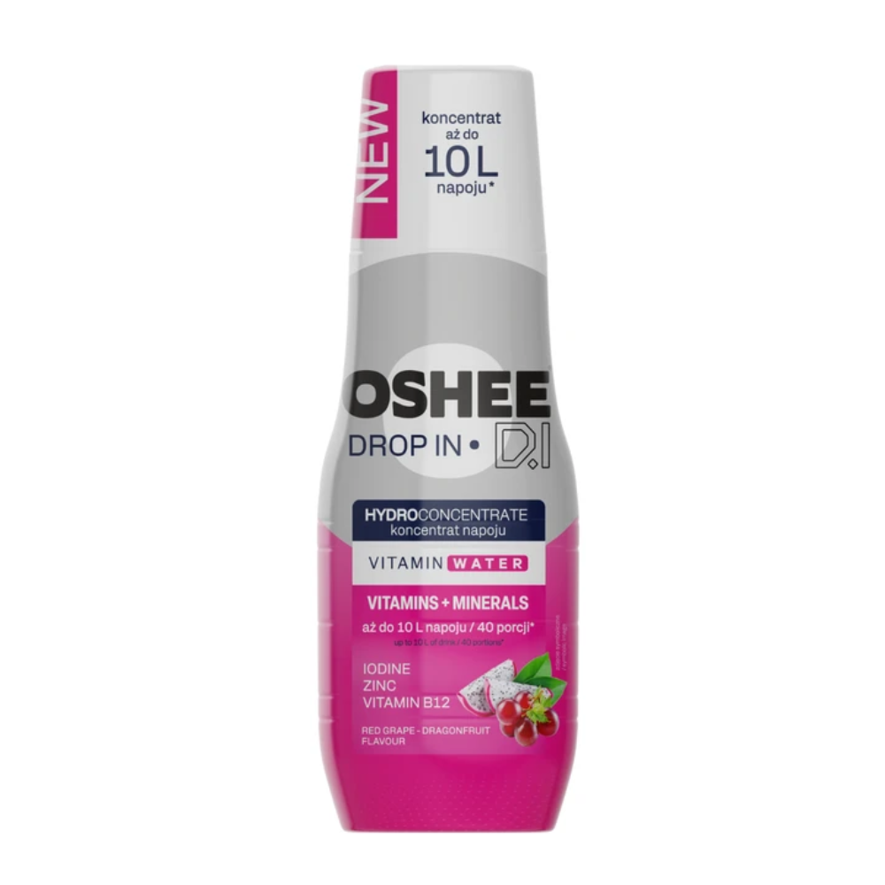 Hydrokoncentrat OSHEE DROP IN Witaminy i minerały czerwone winogrono - smoczy owoc 500 ml