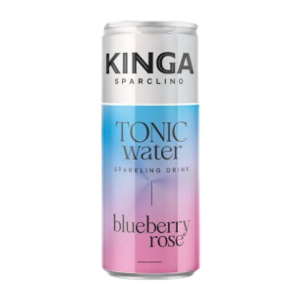 Napój Kinga Sparclino Tonic Blueberry - Rose 250 ml puszka