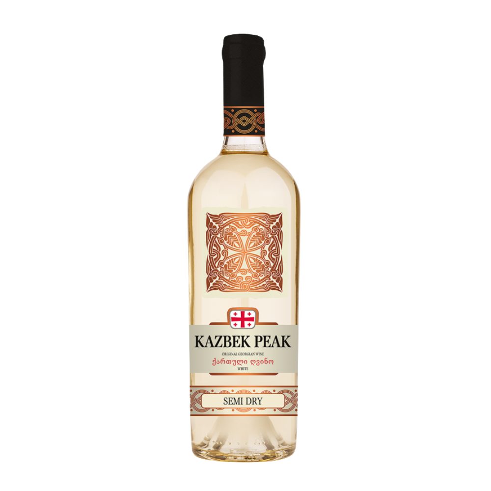 Wino Kazbek Peak Semi Dry 12% białe półwytrawne 750 ml