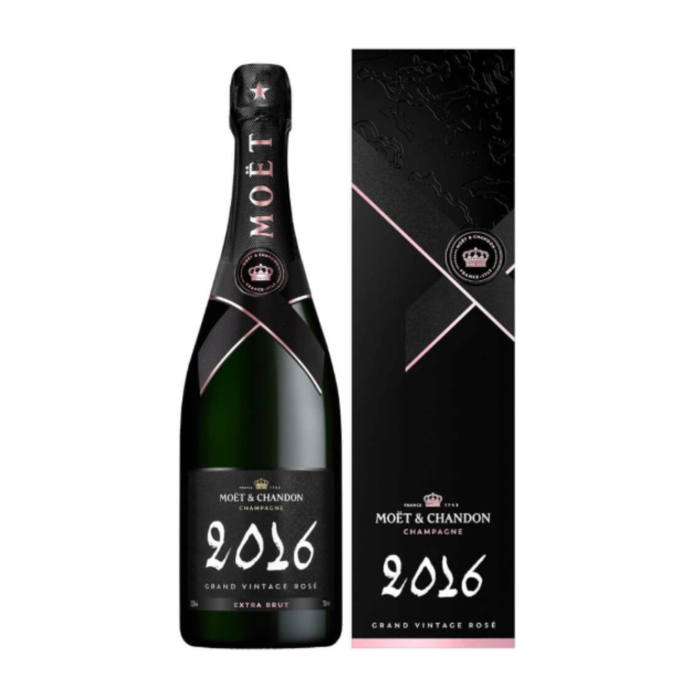 Szampan Moet & Chandon Grand Vintage Rose 2016 12,5% różowe wytrawne 750 ml