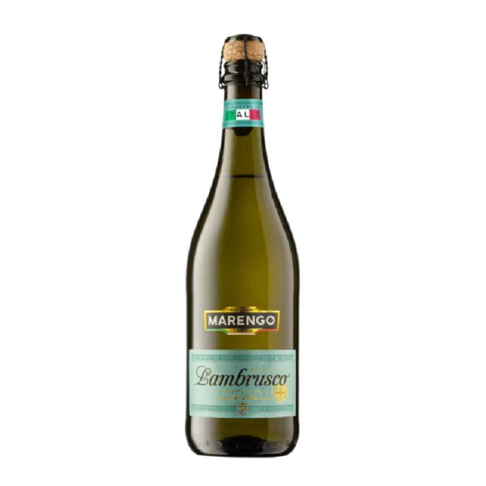 Wino musujące Marengo Lambrusco Bianco 8% białe półsłodkie 750 ml
