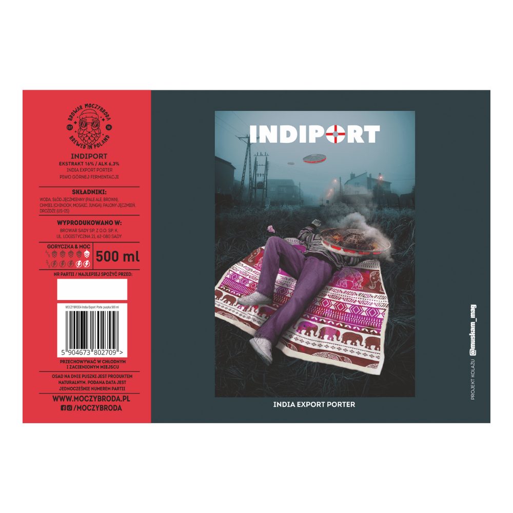 Piwo Moczybroda Indiport India Export Porter 6,3% 30l keg