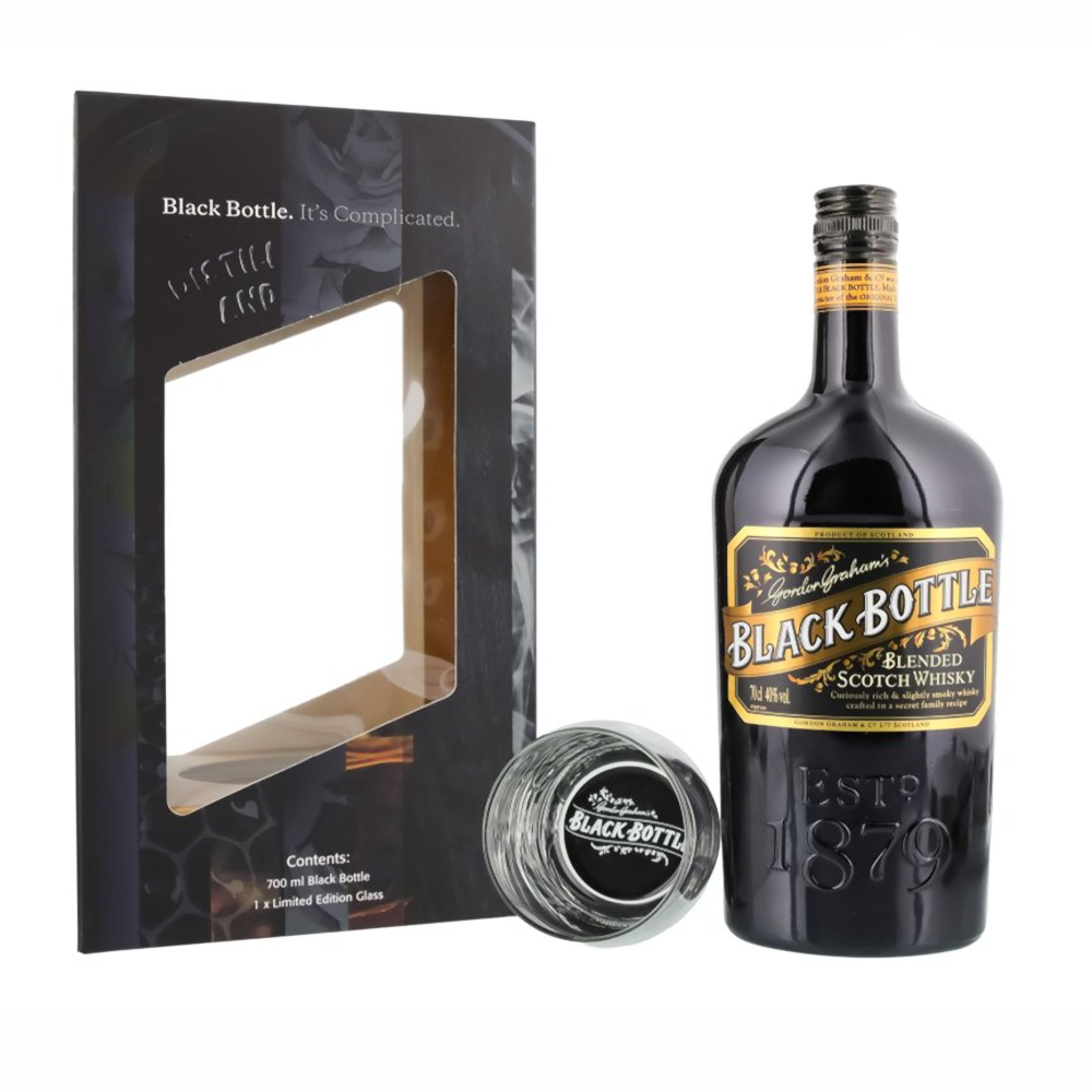 Whisky Black Bottle 10YO Limited Edition 40% 700 ml + szklanka