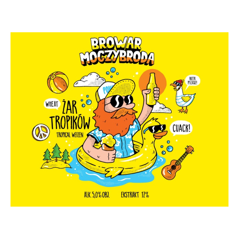 Piwo Moczybroda Żar Tropików 5% 30 L Keg