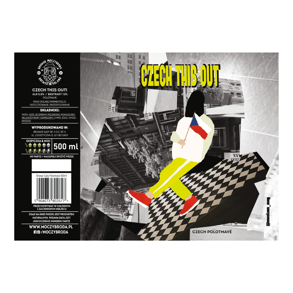 Piwo Moczybroda Czech This Out ﻿Polotmave 5,5% 500 ml puszka