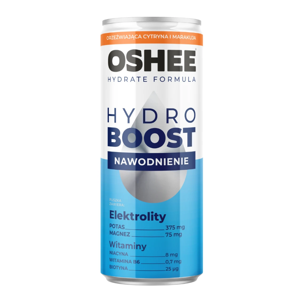 Napój OSHEE HydroBoost Sparkling Cytryna Marakuja 250 ml