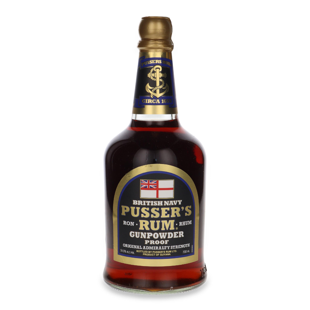 Rum Pusser's British Navy Gunpowder Proof 54.5% 700 ml