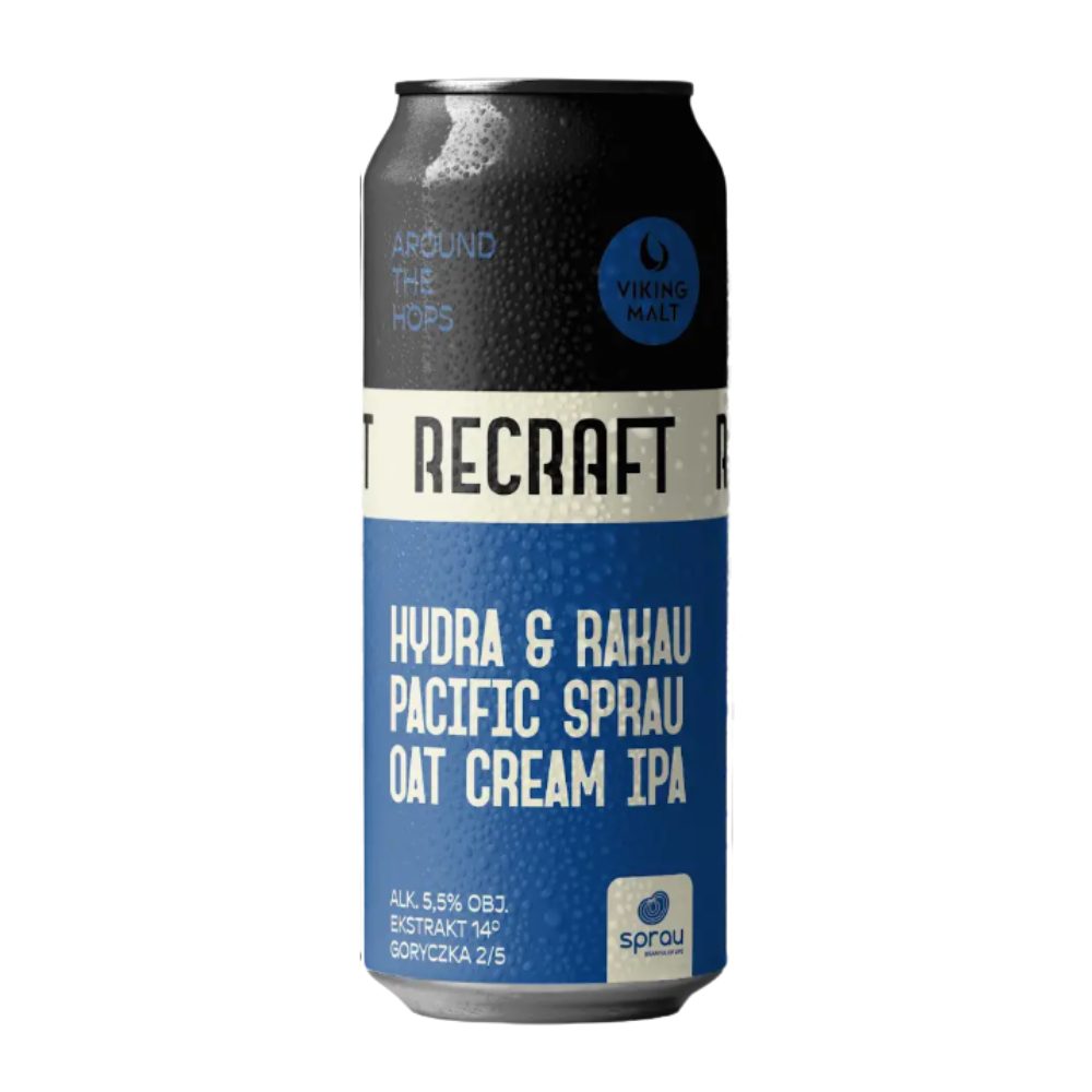 Piwo Recraft Hydra & Rakau Sprau Oat Cream IPA 5,5% 500 ml puszka