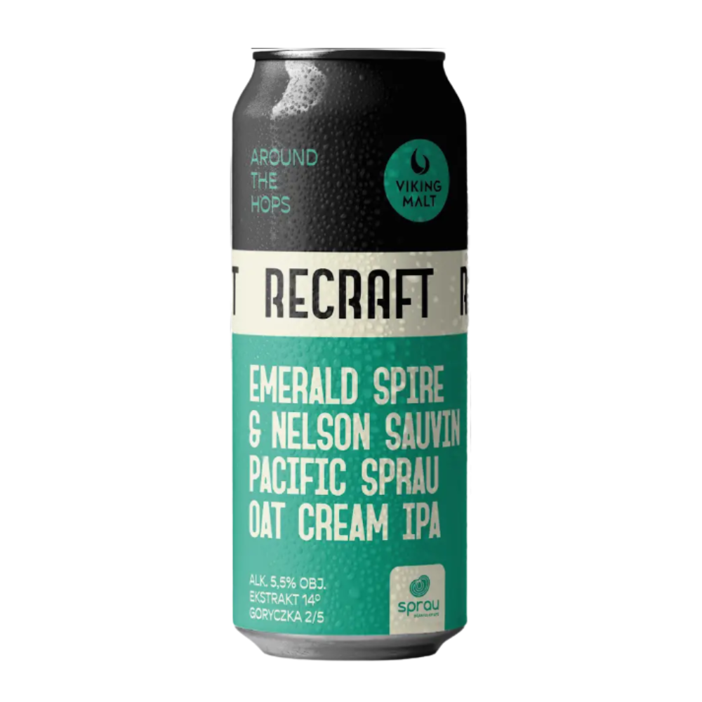 Piwo Recraft Emerald & Nelson Sprau Oat Cream IPA 5,5% 500 ml puszka