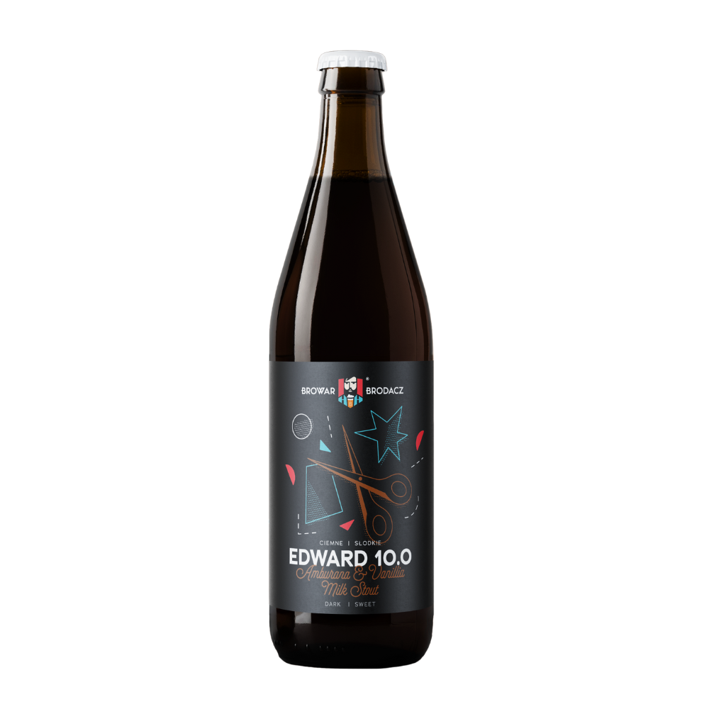 Piwo Brodacz Edward 10.0 Vanilla & Amburana Milk Stout 4,6% 500 ml