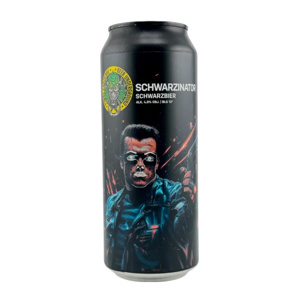 Piwo Piwne Podziemie Schwarzinator 4,8% 500 ml puszka