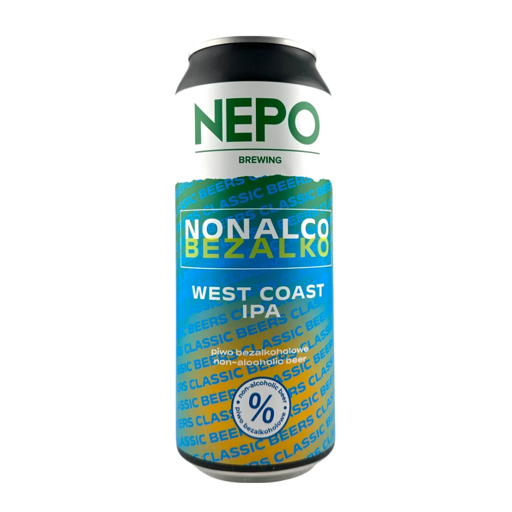 Piwo Nepomucen Non-Alcoholic West Coast IPA 0% 500 ml puszka