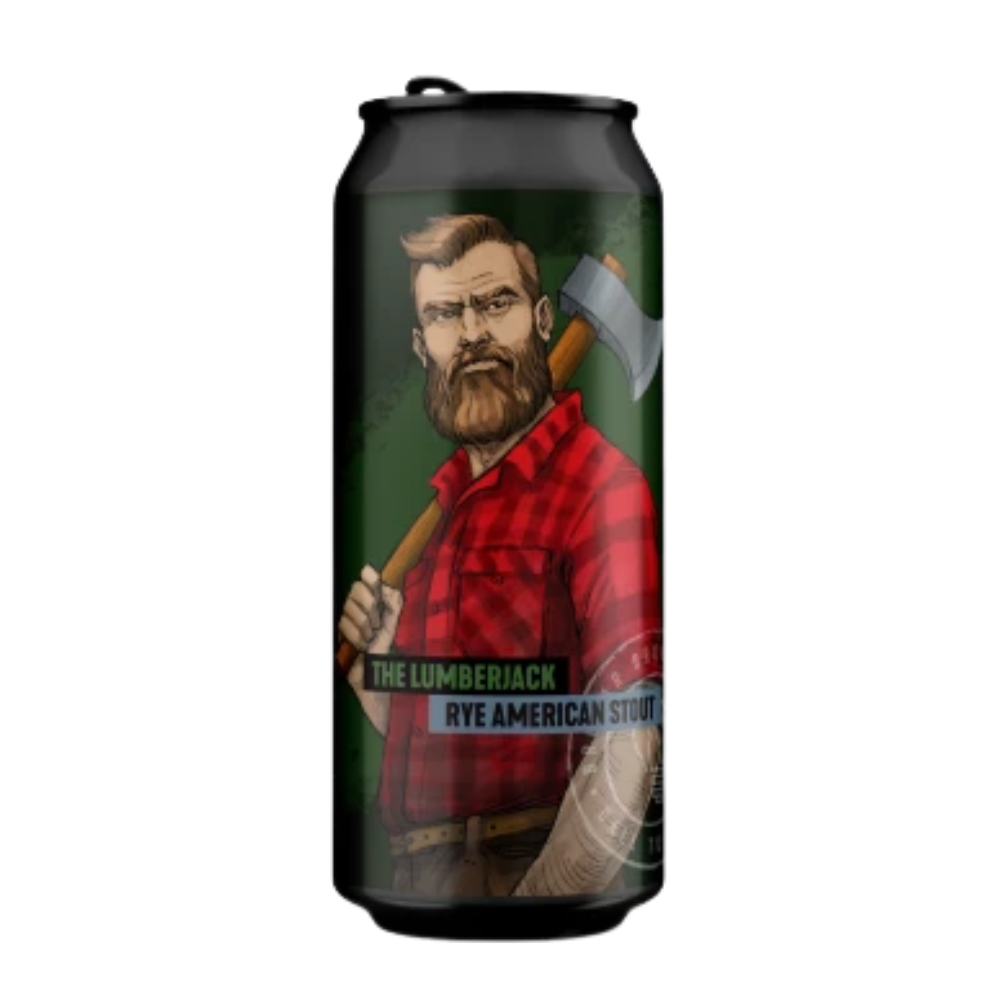 Piwo Brokreacja The Lumberjack Rye American Stout 6,7% 500 ml puszka