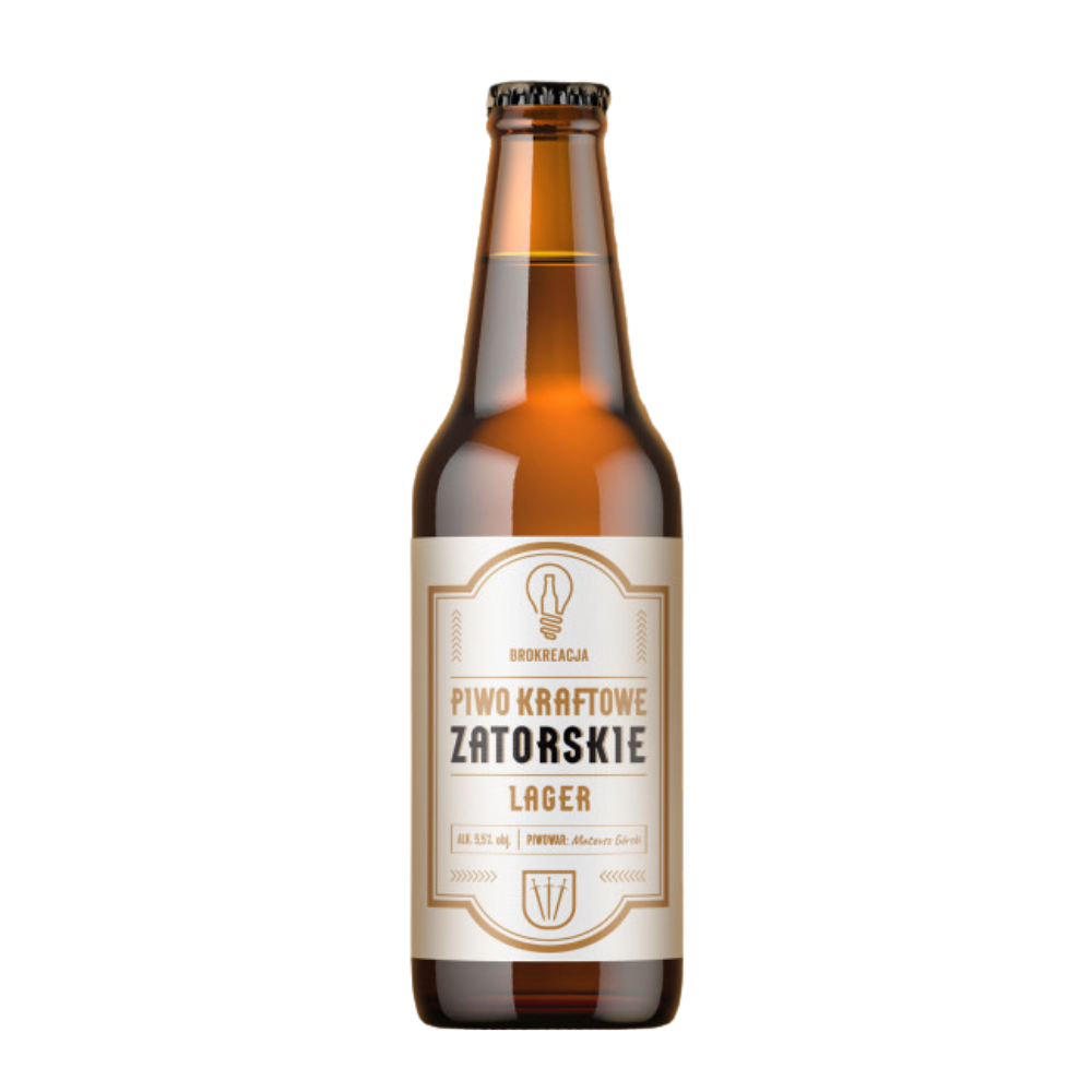 Piwo Brokreacja Zatorskie Lager 5,5% 500 ml