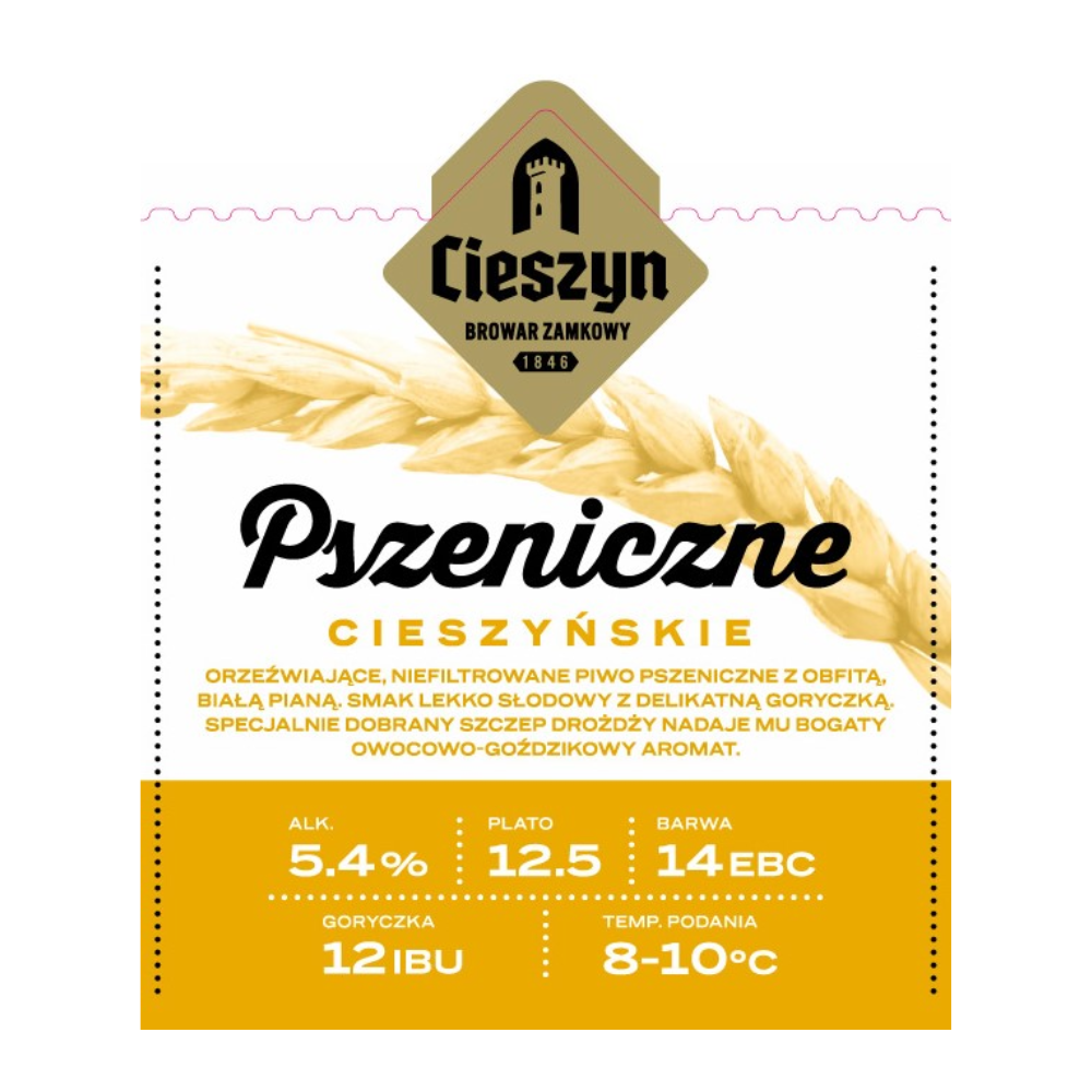 Piwo Cieszyn Pszeniczne 5,4% 20 l keg