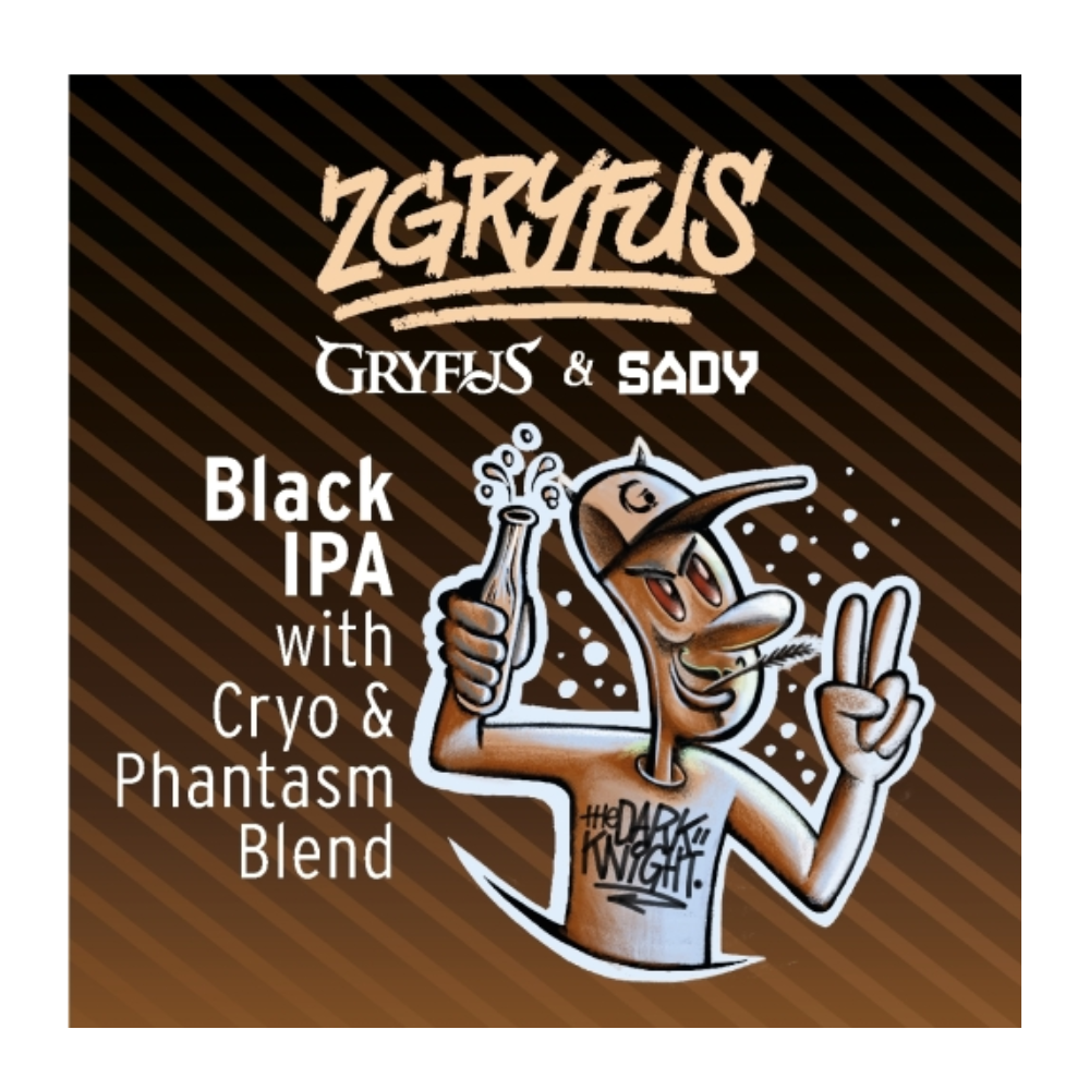 Piwo Sady Zgryfus Black IPA with Cryo & Phantasm Blend 7% 30 l keg