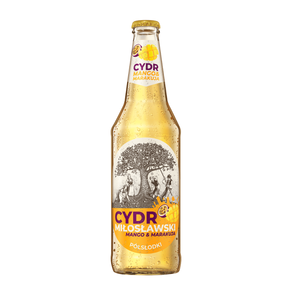 Cydr Miłosław Mango Marakuja 4,5% 500 ml