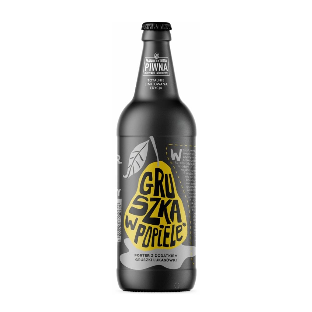 Piwo Jabłonowo Gruszka w Popiele Porter z dodatkiem Gruszki Lukasówki 9,9% 500 ml