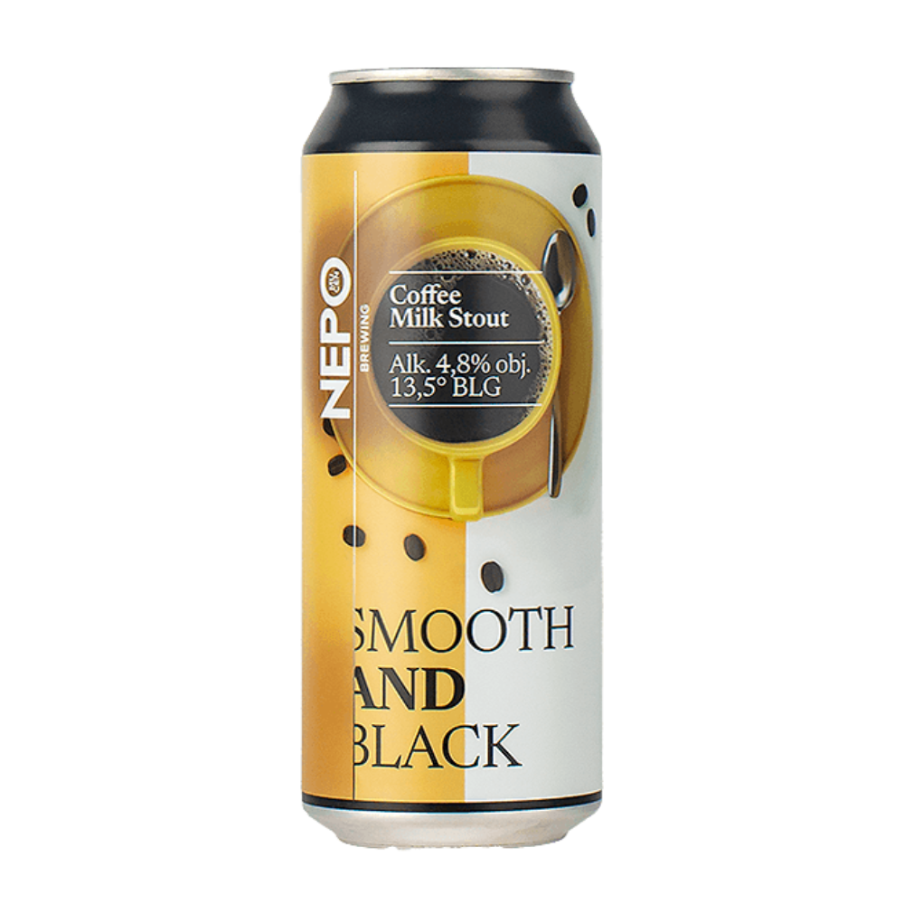 Piwo Nepomucen Smooth & Black Coffee Milk Stout 4,8% 500 ml Puszka