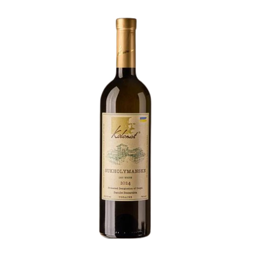 Wino Kolonista Sukholymanske 2024 12,8% białe wytrawne 750 ml