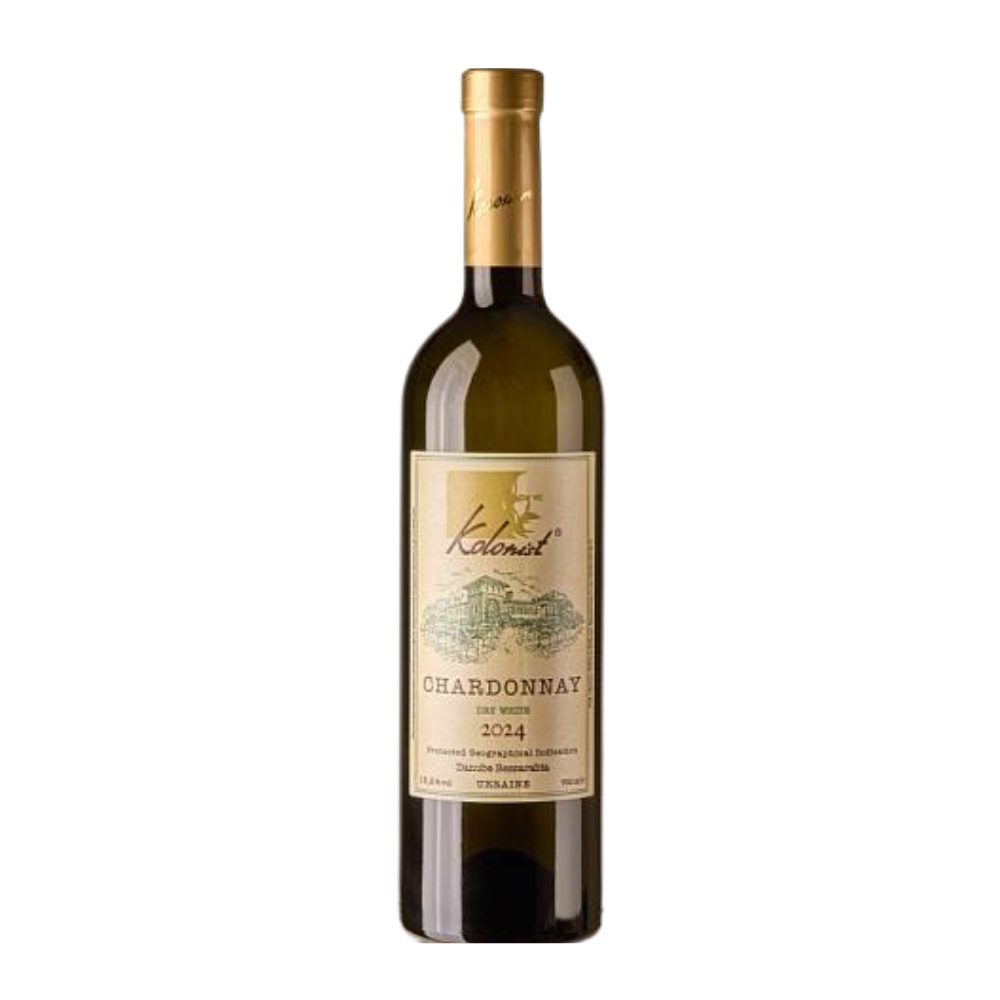 Wino Kolonista Chardonnay 2024 13,2% białe wytrawne 750 ml