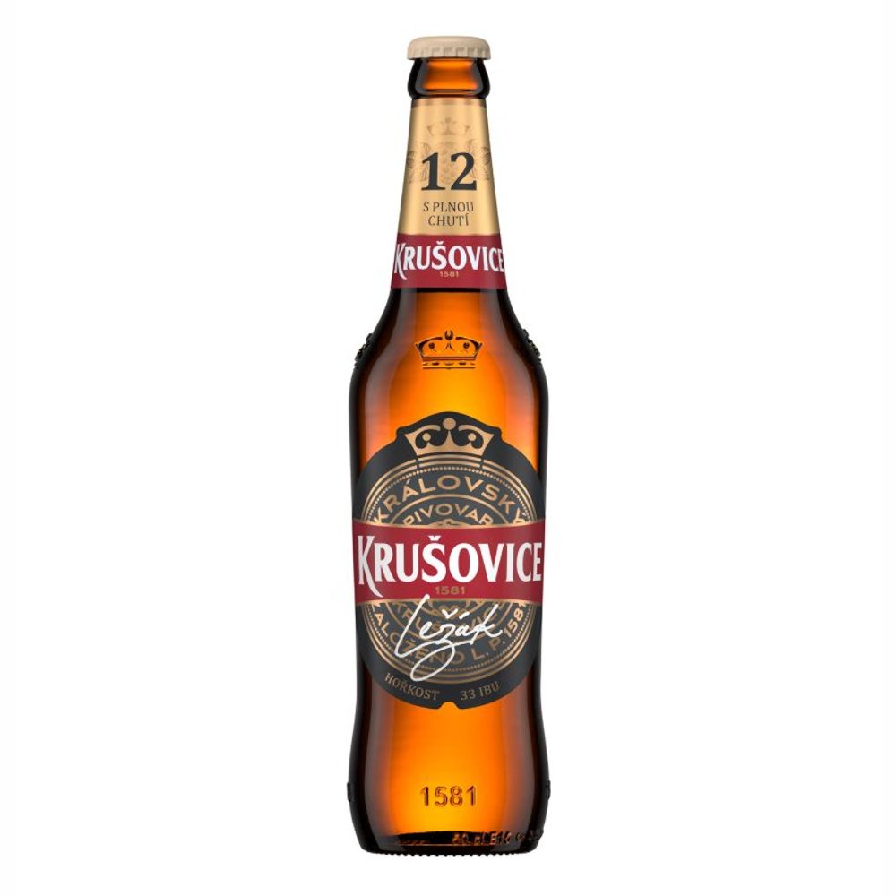 Piwo Krusovice Lezak 12 5% 500 ml