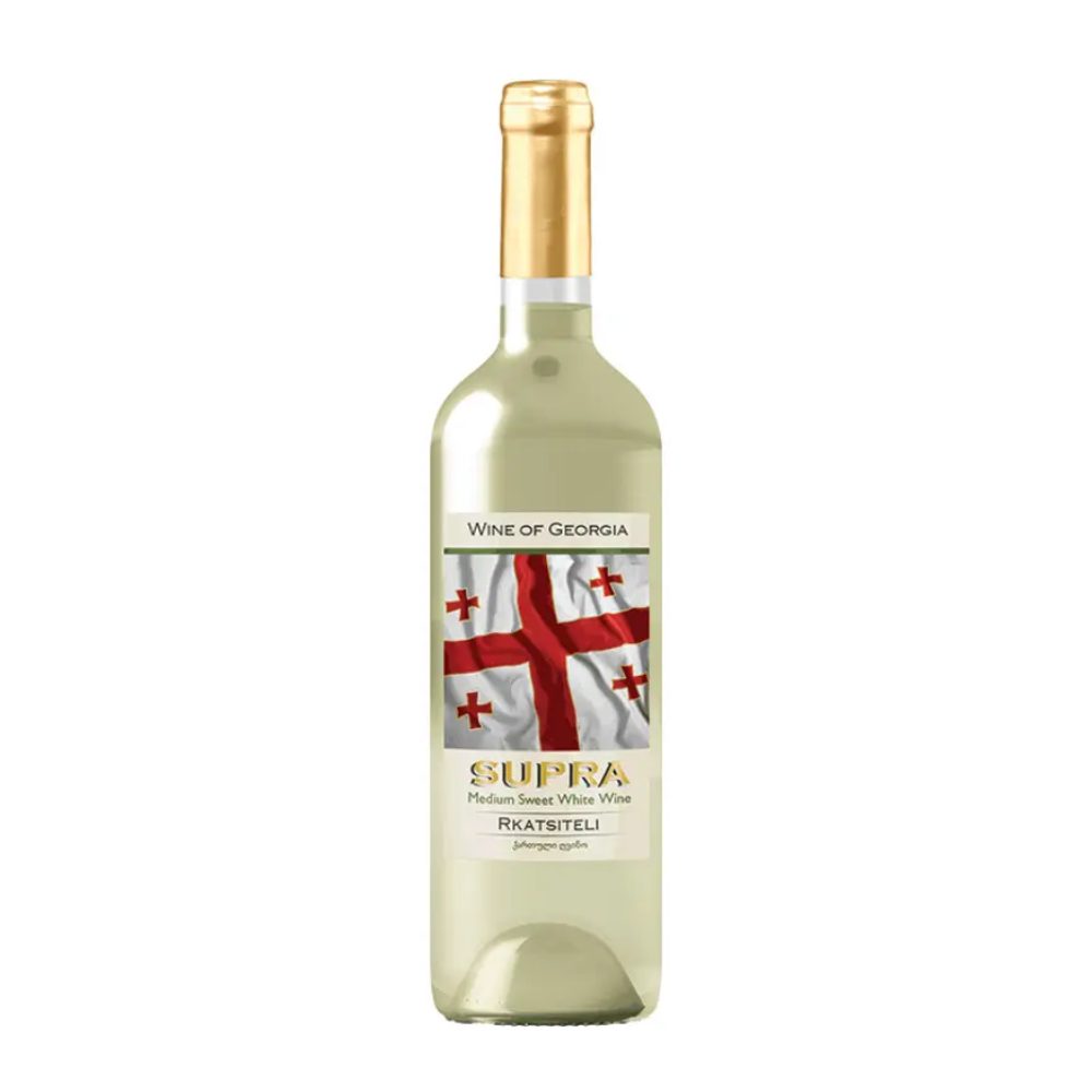 Wino Supra Rkatsiteli 12,5% białe półsłodkie 750 ml