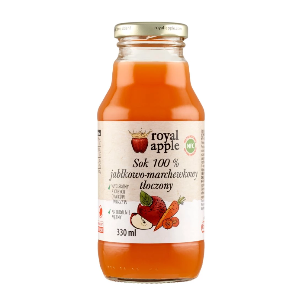 Sok Royal Apple Marchewkowy NFC 8 x 330 ml