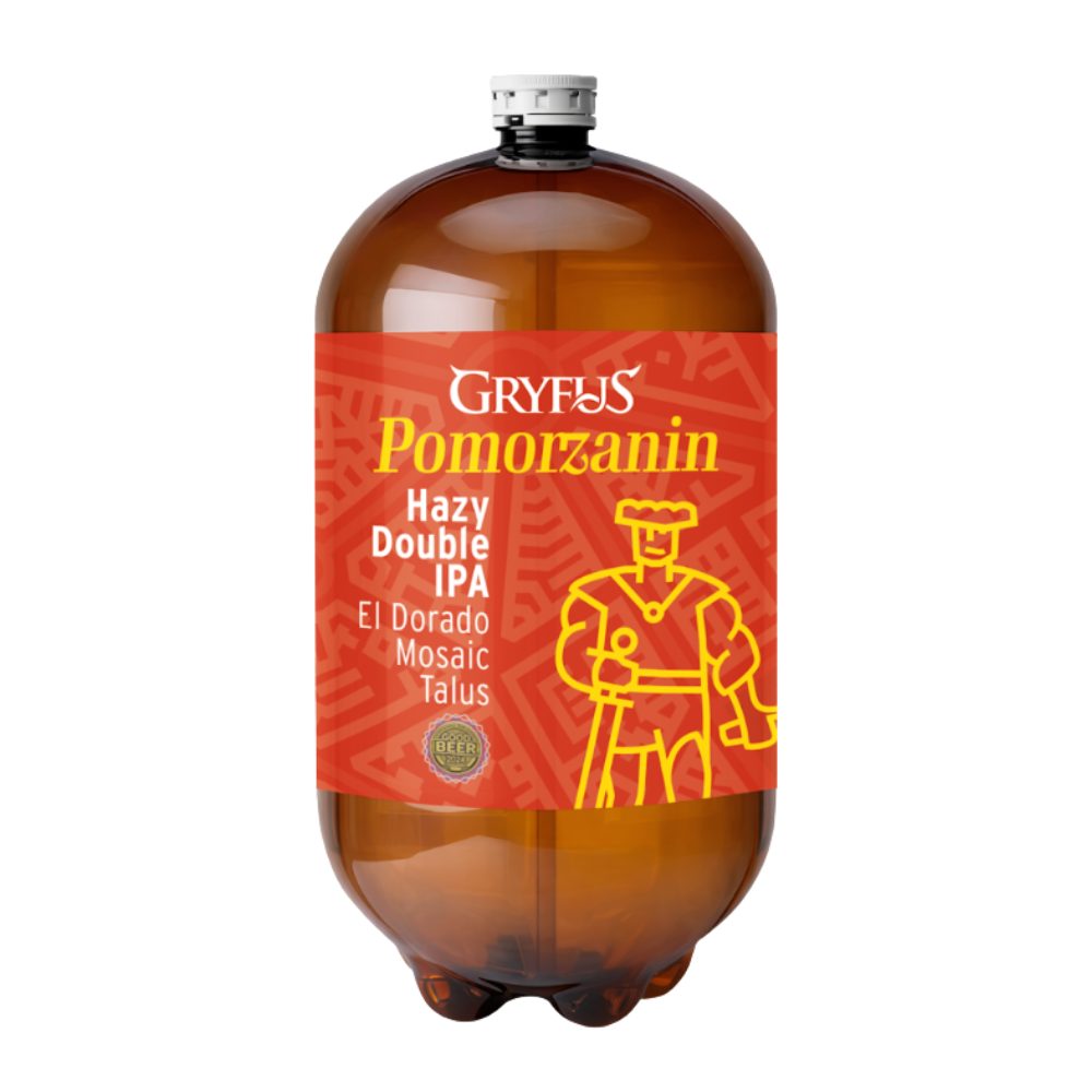 Piwo Browar Gryfus Pomorzanin Hazy Double IPA 7,8% 30 L Petainer