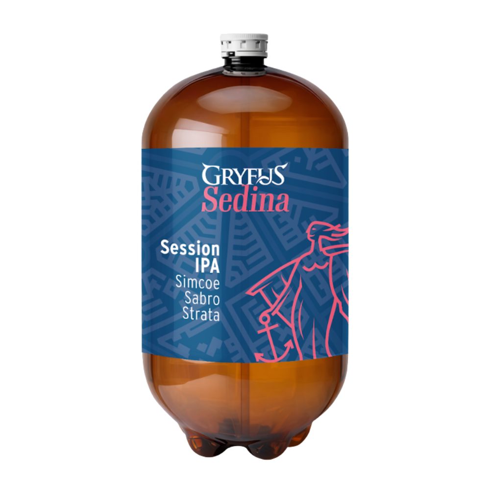 Piwo Browar Gryfus Sedina Session IPA  5% 30 l Petainer