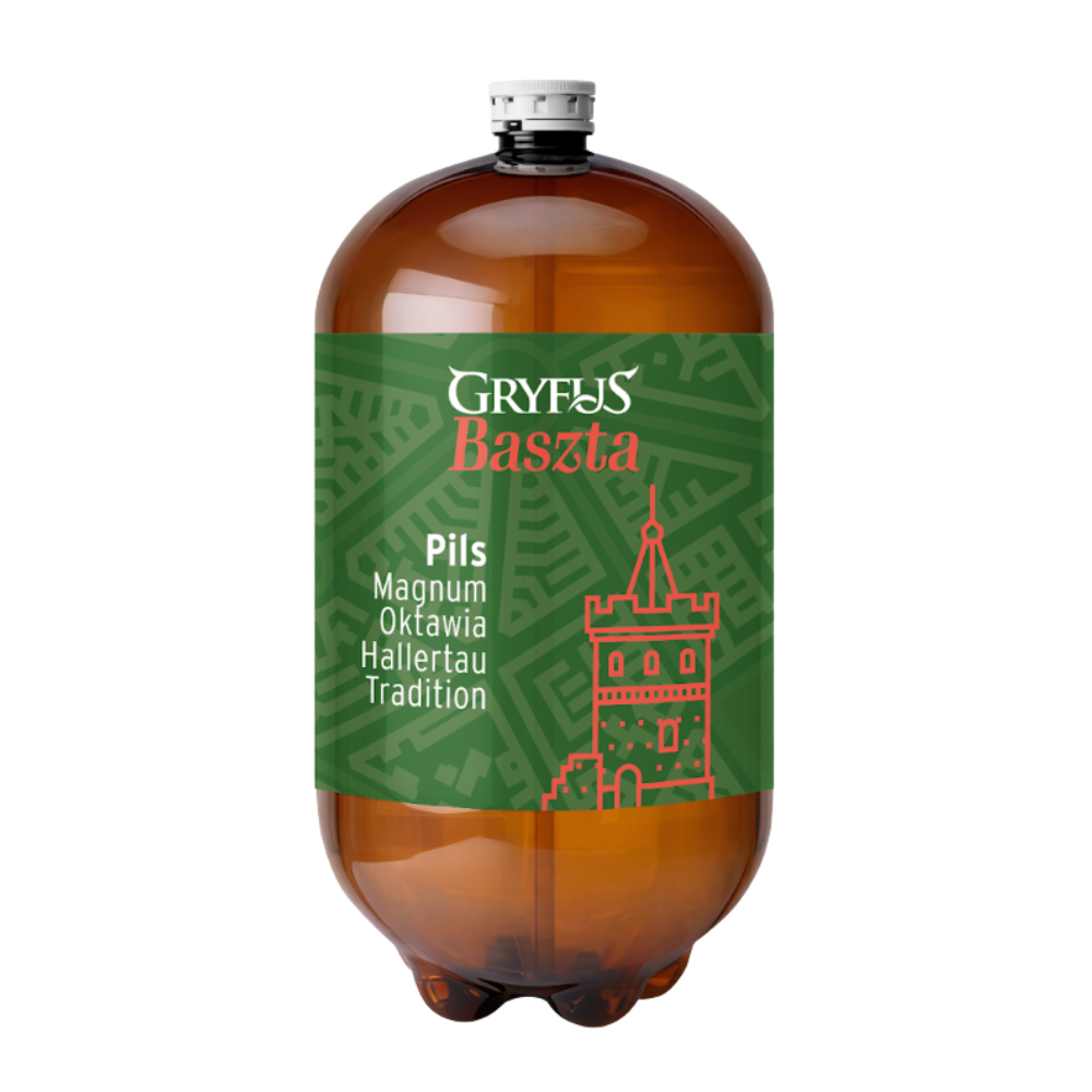 Piwo Browar Gryfus Baszta Pils 4,5% 30 L Petainer
