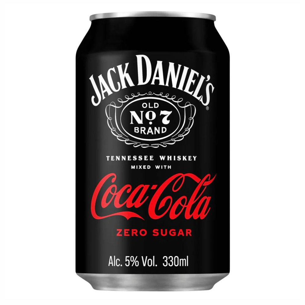 RTD Jack Daniel's and Coca-Cola Zero 5% 330 ml