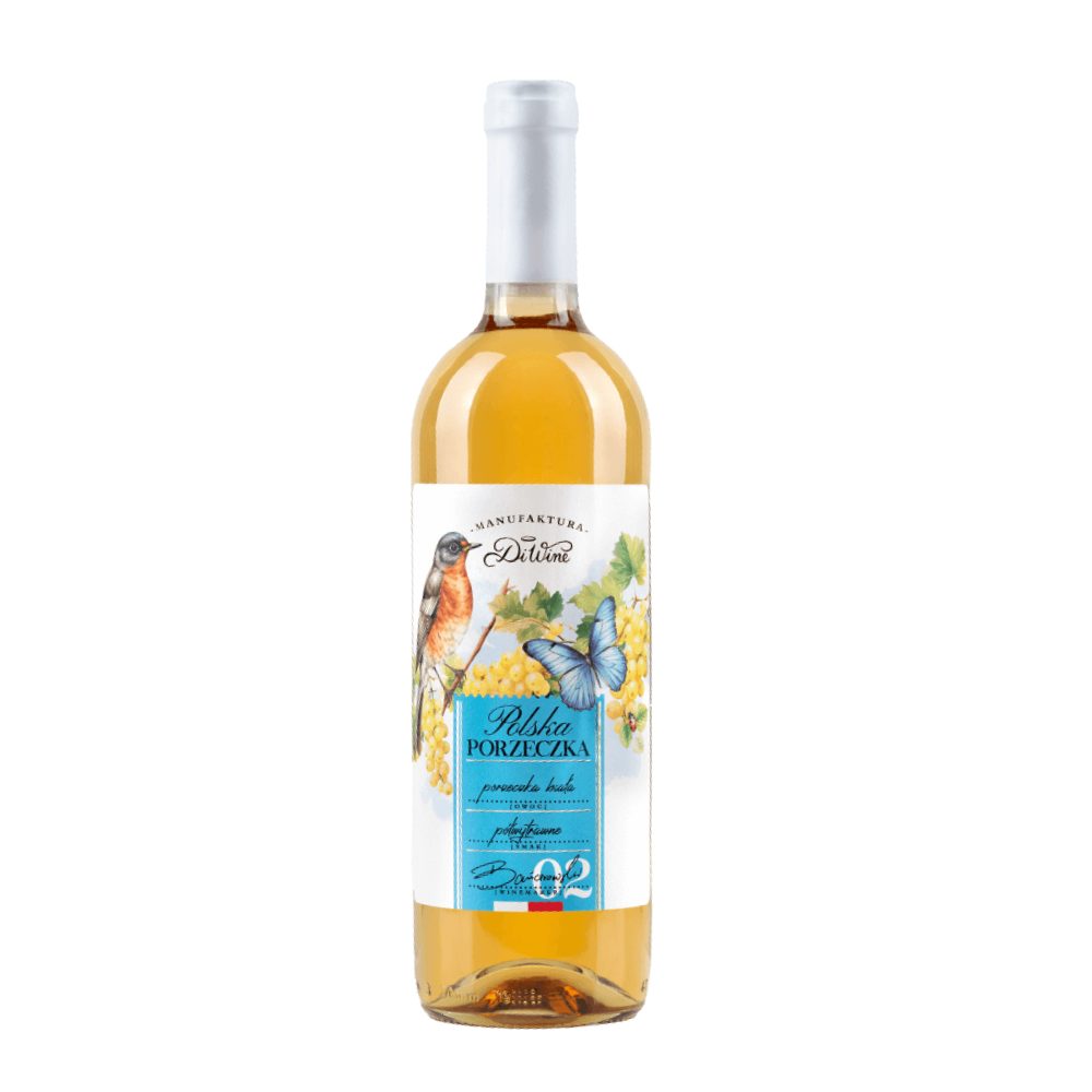 Wino DiWine z białej porzeczki 11% białe wytrawne 750 ml