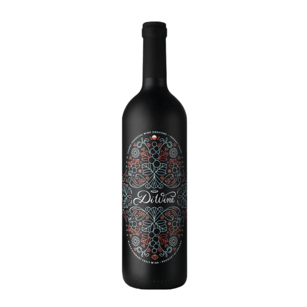 Wino DiWine z czarnej porzeczki 11% czerwone półsłodkie 750 ml
