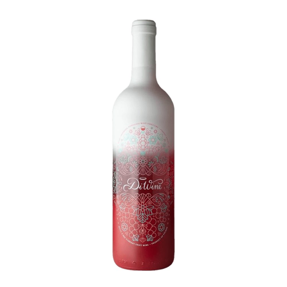 Wino DiWine z białej i czerwonej porzeczki 13% różowe półwytrawne 750 ml