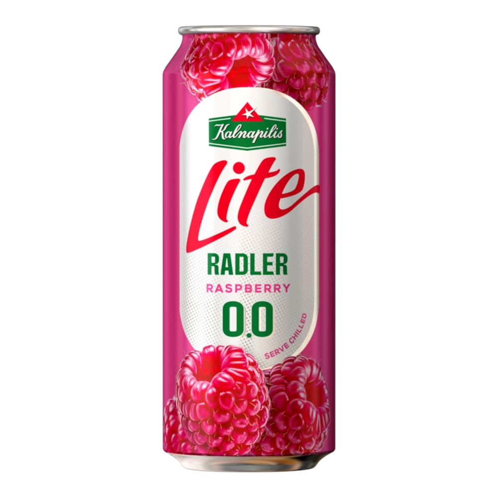 Piwo Kalnapilis Lite Raspberry puszka 0% 500 ml