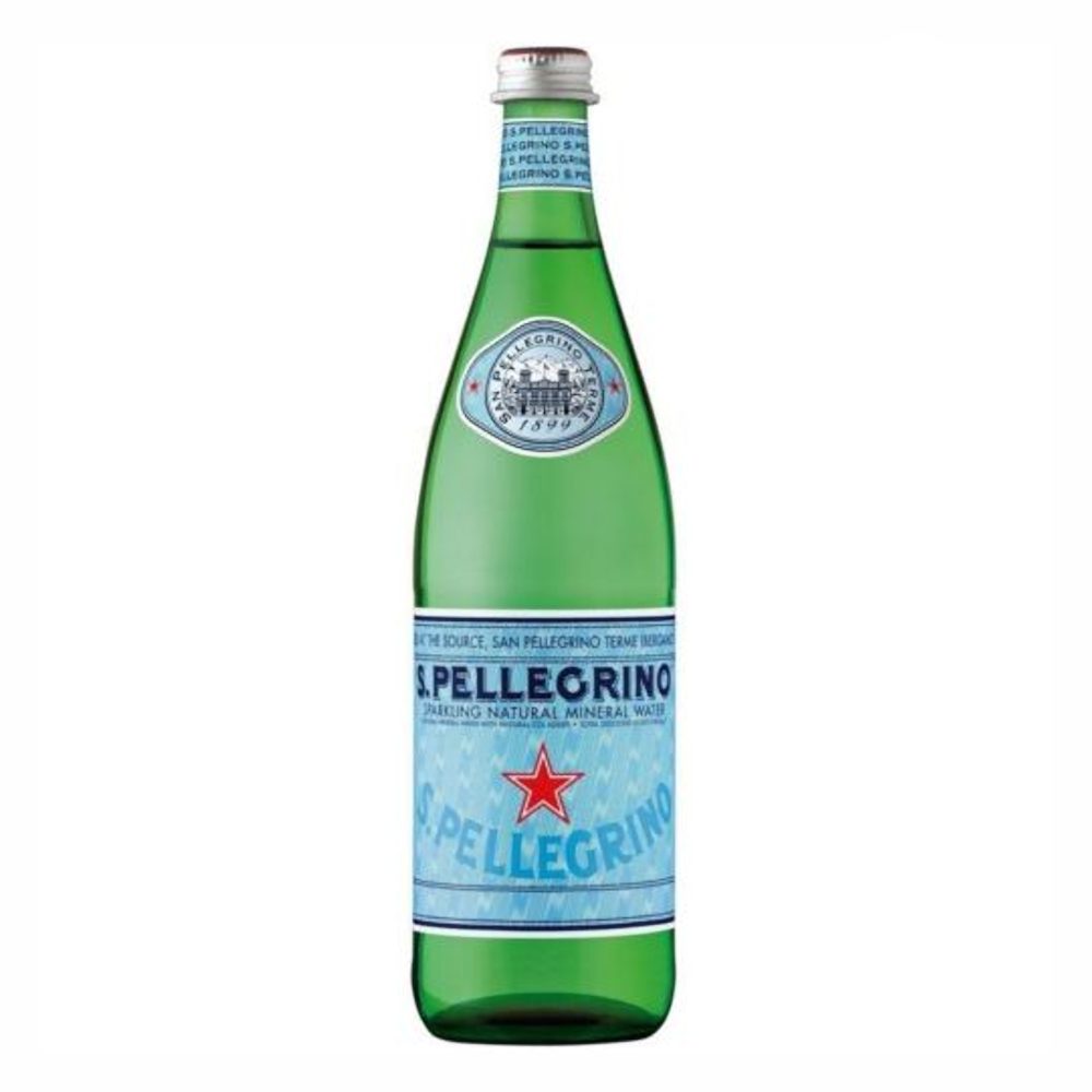 Woda San Pellegrino gazowana 750 ml szklana butelka