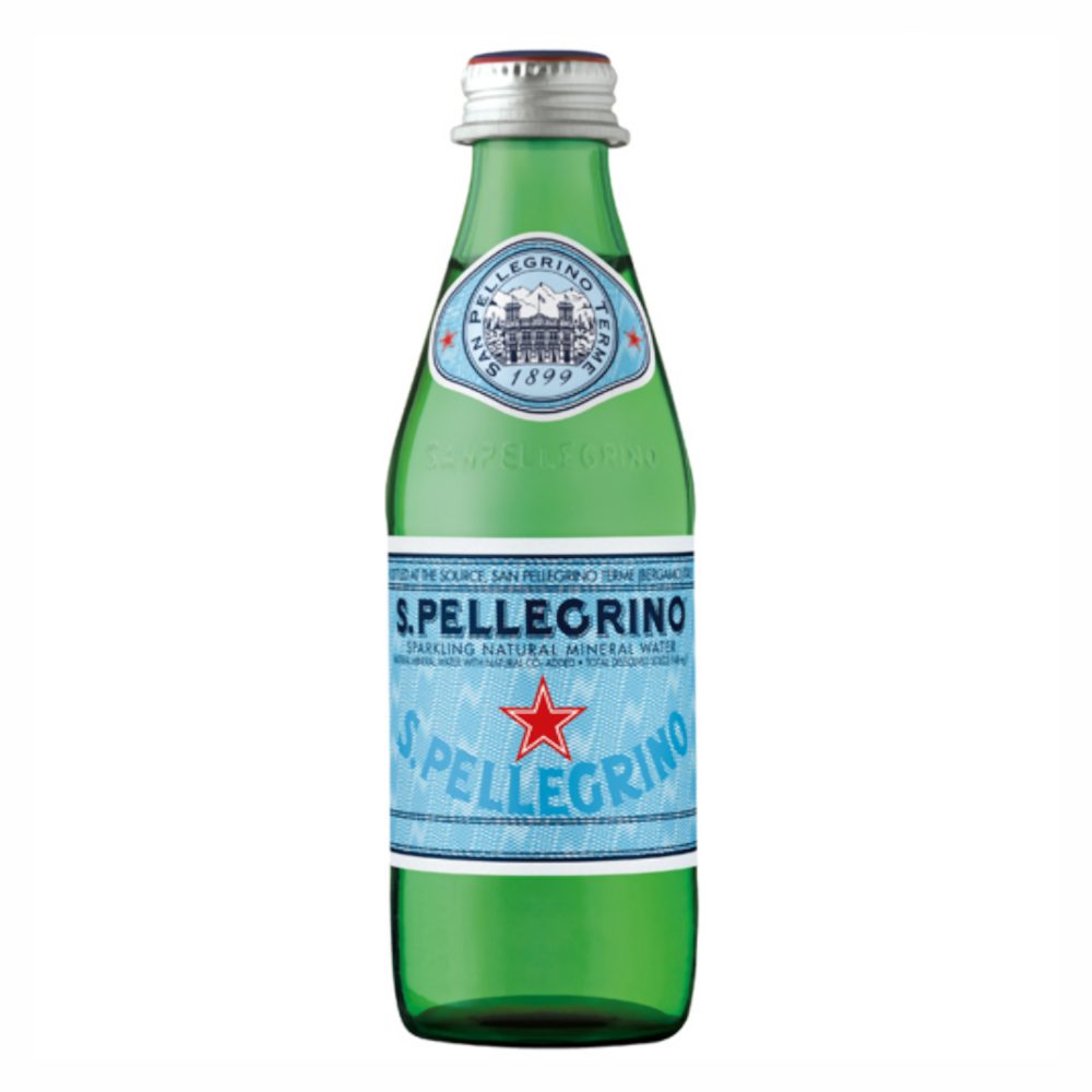 Woda San Pellegrino gazowana 250 ml - butelka szklana