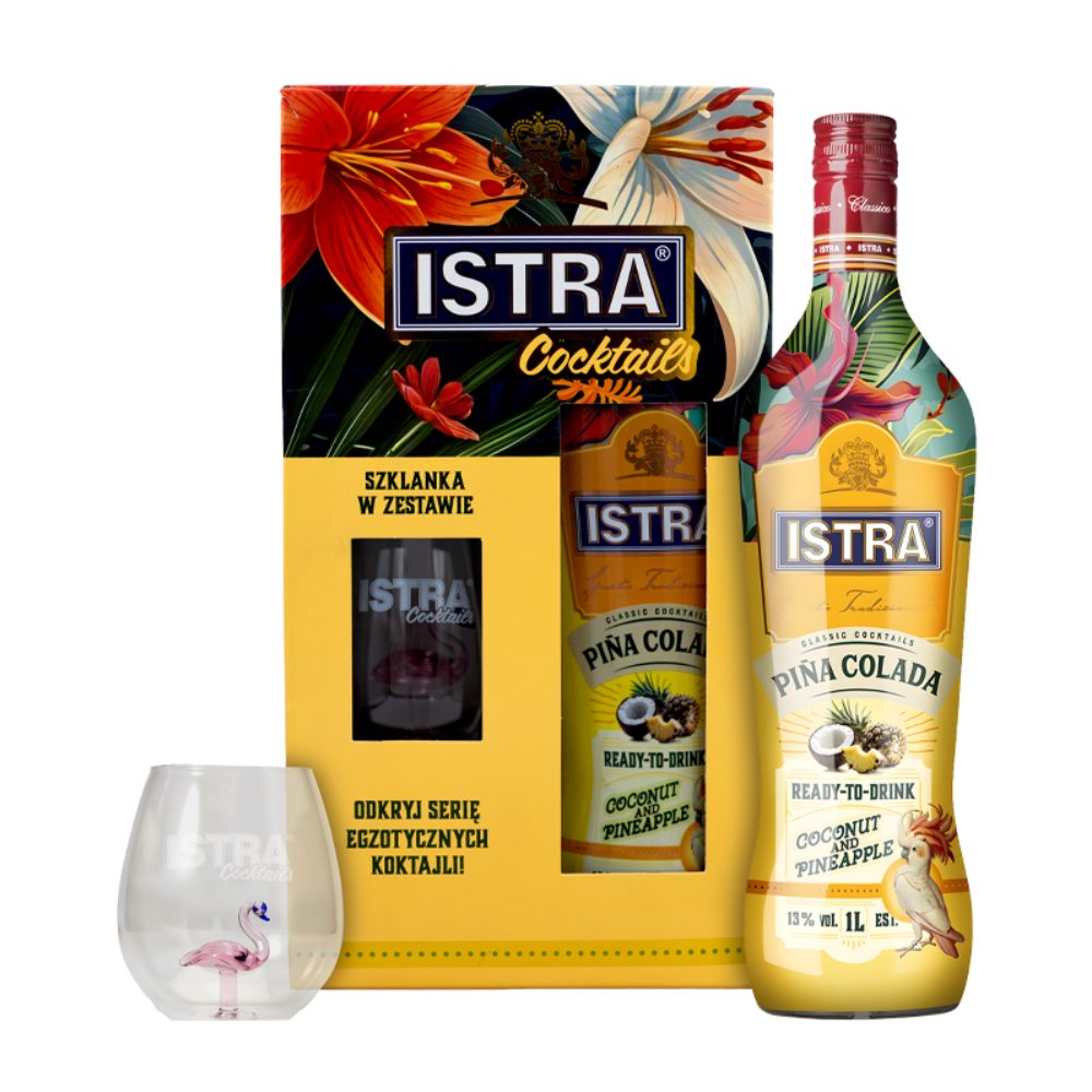 Istra Cocktails Pina Colada 13% 1000 ml + szklanka