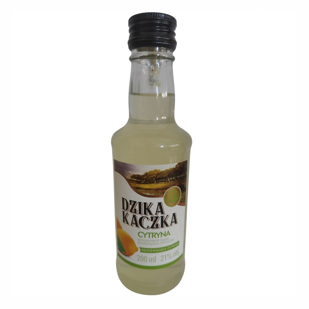 Likier Dzika Kaczka Cytryna 21% 200 ml