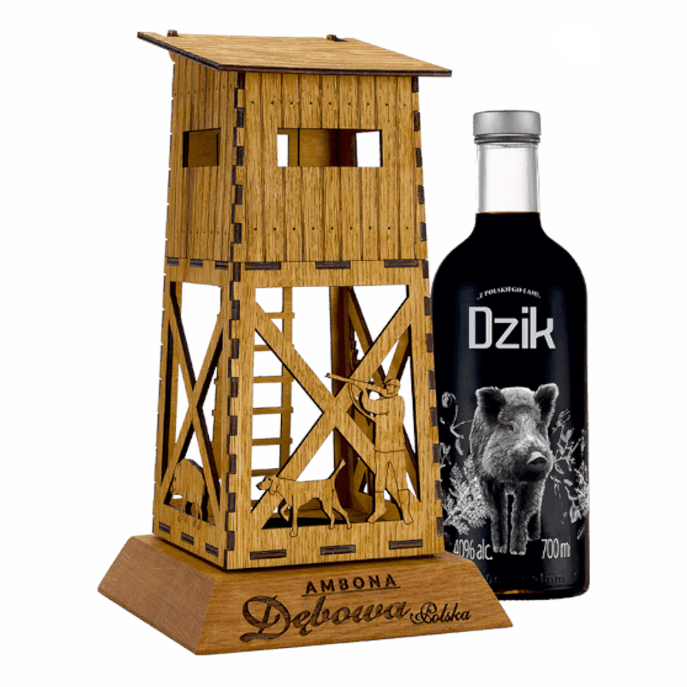Wódka Dębowa Black Dzik Ambona 40% 700 ml