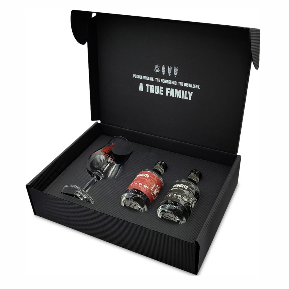 Okowita Podole Wielkie Tasting Box 2 2023 40% 2 X mini + kieliszek