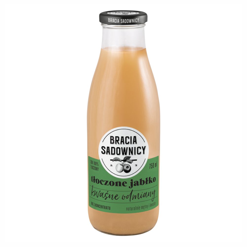 Sok Bracia Sadownicy Tłoczone Jabłko Kwaśne Odmiany 250 ml