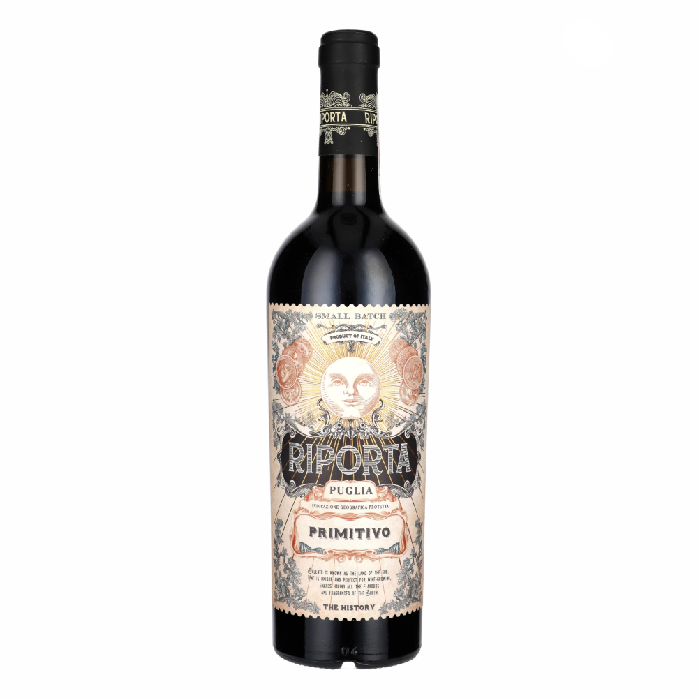 Wino Riporta Primitivo 2023 Puglia 14% czerwone wytrawne 750 ml