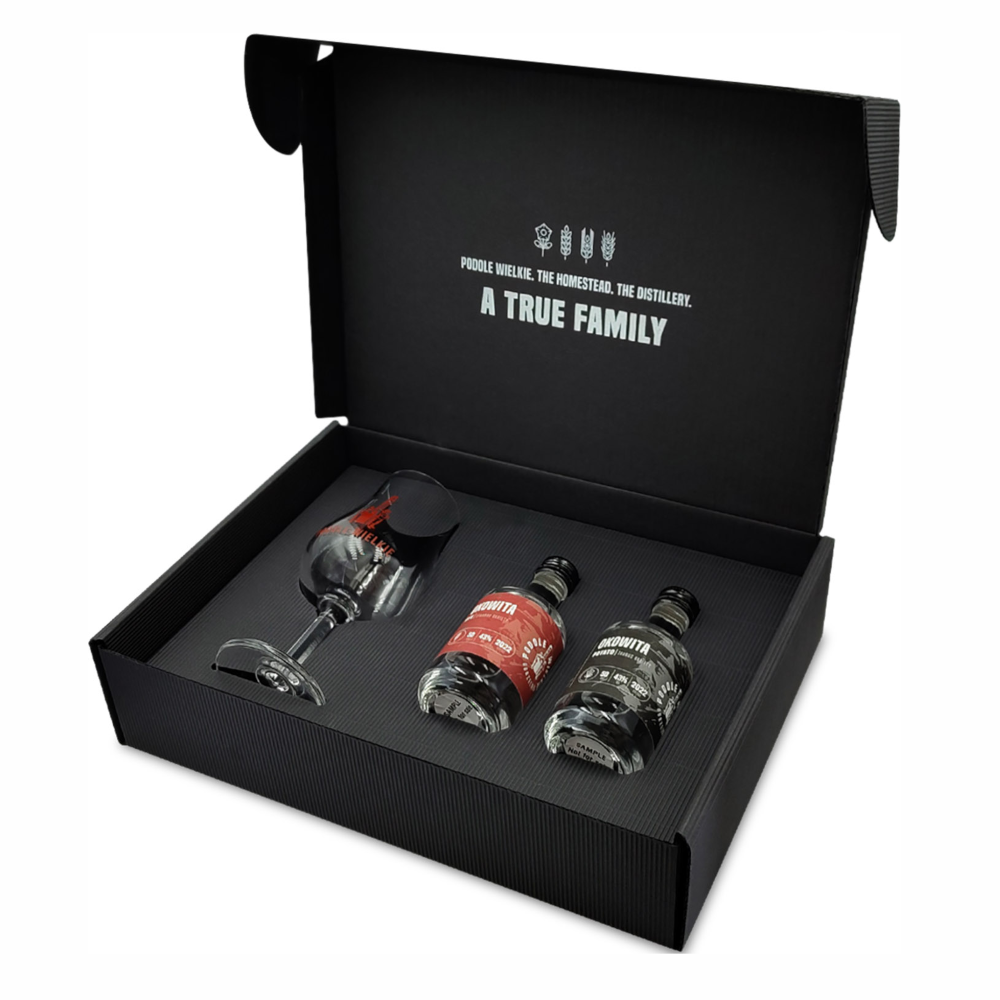 Okowita Podole Wielkie Tasting Box 2 2023 40% 2 X mini + kieliszek