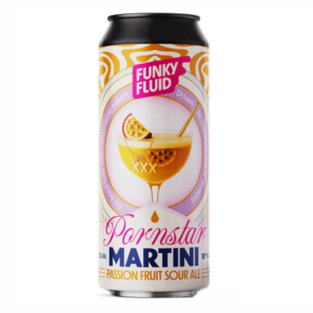 Piwo Funky Fluid Pornstar Martini - Passion Fruit Sour Ale 500 ml puszka