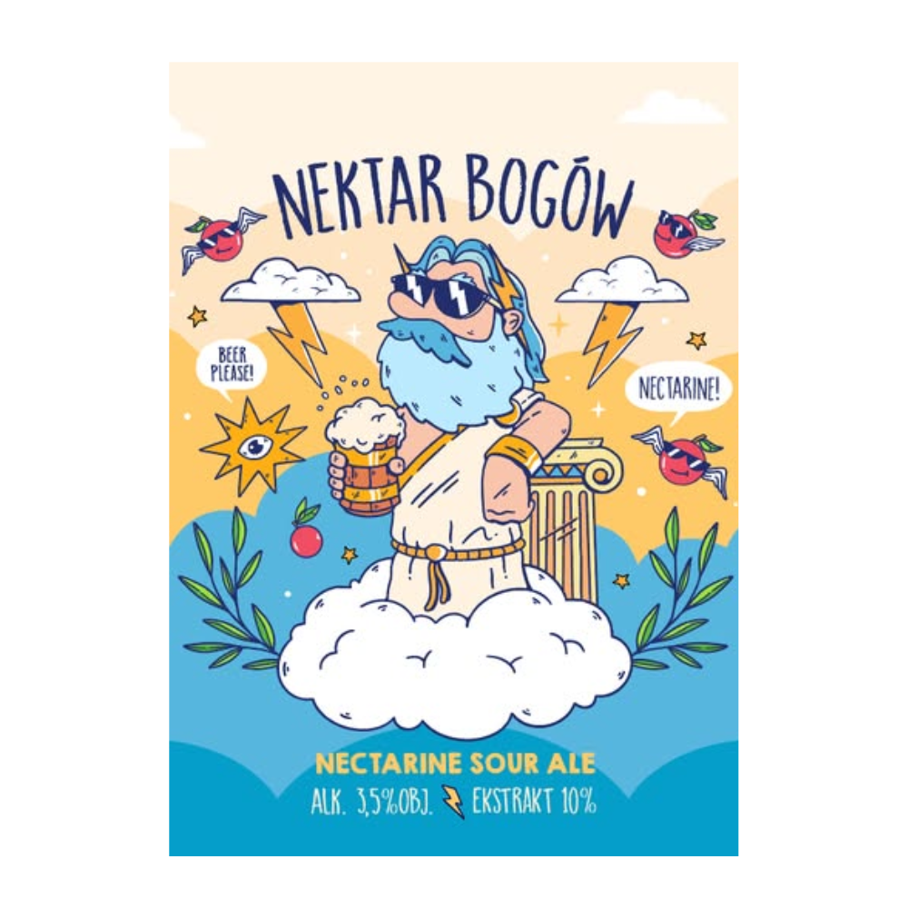 Piwo Moczybroda Nektar Bogów Nectarine Sour Ale 5% 30 L